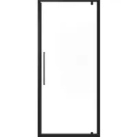 Niagara NG-85-8AB 80x195 (черный матовый/прозрачное стекло)