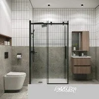 Grossman Classic 100х195 200.K33.04.100.42.00 (графит сатин/стекло прозрачное)