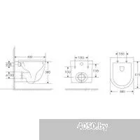 Berges Wasserhaus Okus Rimless 043027 (с сиденьем)