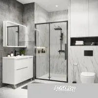 Grossman Cosmo 130x195 100.K33.02.130.42.00 (графит сатин/стекло прозрачное)