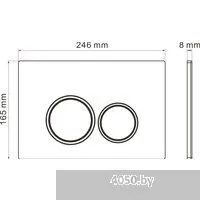 Roxen Antares в комплекте с инсталляцией Attach 5 в 1 966911 (кнопка: пастель бежевый)