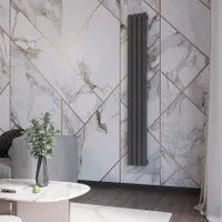 Faberg Quadro 1/50 (4 секции, серый матовый RAL-7021)