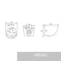 Abber Bequem AC1100-AC0105-AC0121 (с кнопкой смыва)