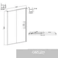 Niagara Nova NG-34-L12CHGR 120x195 (графит/шиншилла стекло)