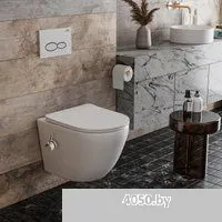 Roxen Antares Bidet в комплекте с инсталляцией StounFix Dual Fresh 6 в 1 966690 (кнопка: бежевый)