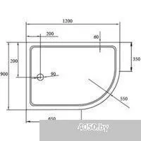 Cezares TRAY-S-RH-120/90-550-13-W-L