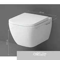 AM.PM Master Fit IS100201.901701 (белый глянцевый, с кнопкой смыва)