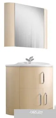 Belux Шкаф с зеркалом Рото ВШ 90 (бежевый, левый)
