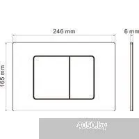 Roxen Antares в комплекте с инсталляцией StounFix Dual Fresh 6 в 1 868504 (кнопка: черный матовая)