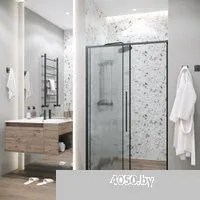 Grossman Galaxy 100x195 100.K33.01.100.21.02 (черный матовый/стекло шиншилла)