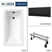 Lauter Estelle 130х70 21206030 (с ножками и лицевым черным экраном)