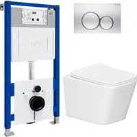 Lauter Square 214903 с кнопкой 219703E (круглая, сатин)