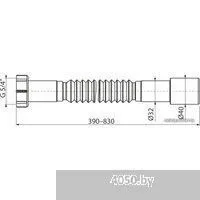 Alcaplast Гибкое соединение 6/4x40/50 мм A770