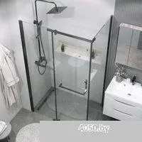 Grossman Pragma 110x80x195 120.K33.03.1180.42.00 (графит сатин/прозрачное стекло)