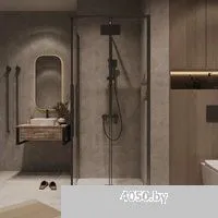 Grossman Galaxy 100x195 1/2.K33.01.10.42.00 (графит сатин/прозрачное стекло)