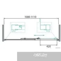 BelBagno DUE-BF-1-110-C-Cr