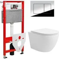 Lauter Vortex 2110830 + TECE Kit 9400412 с кнопкой (хром)