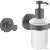 Wellsee Finishing Touch 182512001 (дозатор для жидкого мыла, крючок, матовый черный)