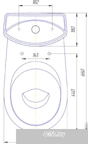 Унитаз Rosa Комфорт (белый)