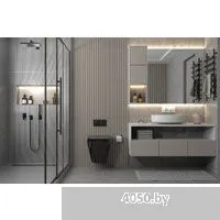 Abber Rechteck AC1201MB-AC0105-AC0120MW (с кнопкой смыва)