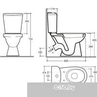 Керамин Лаго Инкоер (с дюропластовым сиденьем)