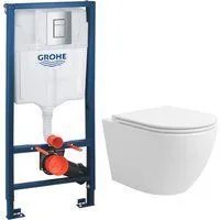 Lauter Vortex 2110830 + GROHE Rapid SL 38772001 с кнопкой (прямоугольная, хром)