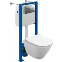 Cersanit City Smart CO DPL EO Slim (с кнопкой Twins 63523 хром глянцевый)