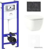 Унитаз Lavinia Boho Relfix One Rimless 6 в 1 75110116 (greek black иск. камень)