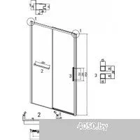 Grossman Style 130x195 100.K33.05.130.21.02 (черный матовый/стекло шиншилла)