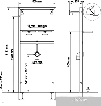 Инсталляция для раковины Berges Wasserhaus Novum 049214