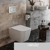 Roxen Cube в комплекте с инсталляцией StounFix Dual Fresh 6 в 1 968436 (кнопка: сатин)