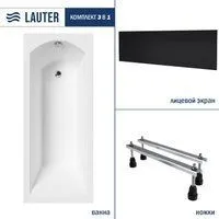 Lauter Amelia 180х80 21204080 (с ножками и лицевым черным экраном)