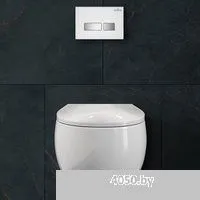 Roxen Egg в комплекте с инсталляцией StounFix Dual Fresh 6 в 1 964245 (кнопка: белое стекло)