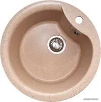 Кухонная мойка GranAlliance G-12 (песочный, без сифона)