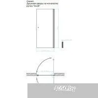 MaybahGlass 198x80 MGD-803-5 (прозрачное стекло/хром матовый)