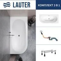 Lauter Bliss 170 P 21201072P (с ножками и сифоном 21Y11020 хром)