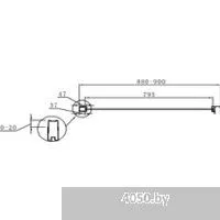 Cezares PORTA-D-90-FIX-C-Cr (боковая)