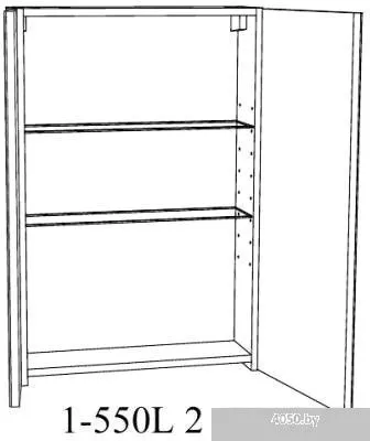 Garda Шкаф с зеркалом 1/L (55)