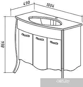 Belux Бриз Тумба под умывальник [Н105]