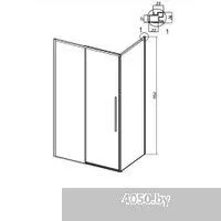 Grossman Galaxy 80x195 200.K33.01.80.21.10 (черный матовый/стекло тонированное)