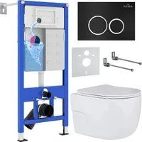 Roxen Porto One Rimless 6 в 1 StounFix Dual Fresh 507197 (кнопка: черный матовый)