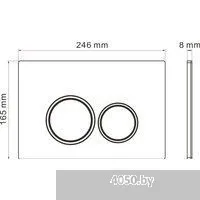 Roxen Antares в комплекте с инсталляцией Attach 5 в 1 966921 (кнопка: серый бетон)