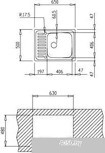 Кухонная мойка TEKA Classic 1B 1/2D (полированная)