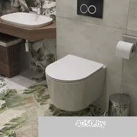 Roxen Simple Compact в комплекте с инсталляцией StounFix Dual Fresh 6 в 1 966278 (кнопка: бежевый)