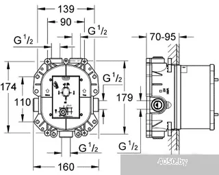 Скрытый механизм Grohe Rapido T 35500000