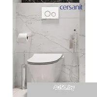 Cersanit City Smart CO DPL EO Slim (с кнопкой Twins 63535 белый/золото)