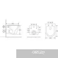 Berges Wasserhaus Vita Rimless 043377 (с сиденьем)