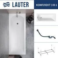 Lauter Amelia 150 21204050 (с каркасом и сифоном 21Y32002 белый)