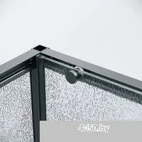 Grossman Galaxy 100х195 200.K33.01.100.21.02 (черный матовый/стекло шиншилла)