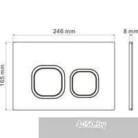 Roxen Egg в комплекте с инсталляцией StounFix Dual Fresh 6 в 1 966619 (кнопка: бежевый)